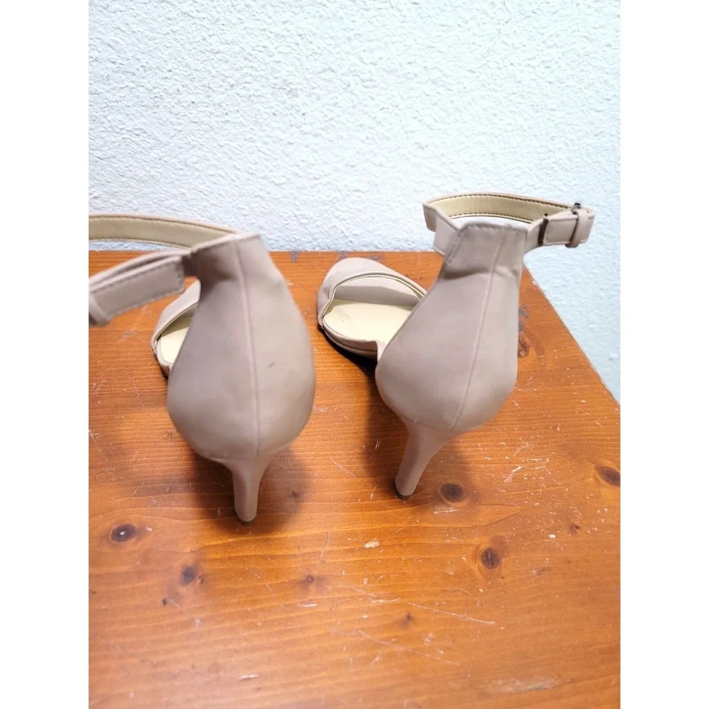 Naturalizer Beige Ankle Strap High Heel Sandals Womens‎ Size 10 M